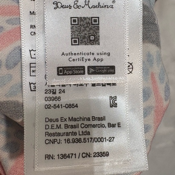 Deus Ex Machina Short Sleeve Button Up Shirt Size XL - Picture 9 of 10